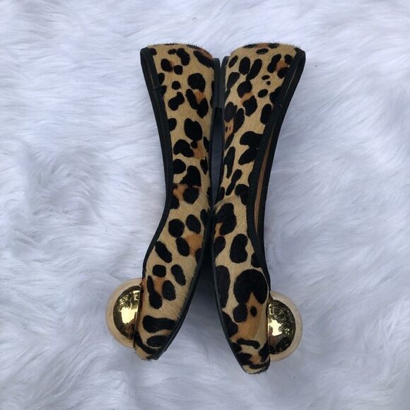 Kate Spade Helen Too Flat Leopard Calf Hair Flats - Picture 2 of 6